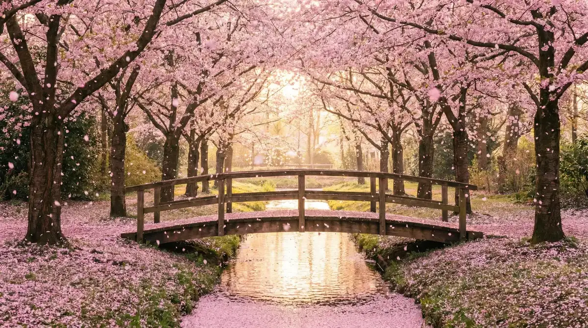 樱花桥畔 - 限时点券商城最值得兑换的皮肤 唯美风景